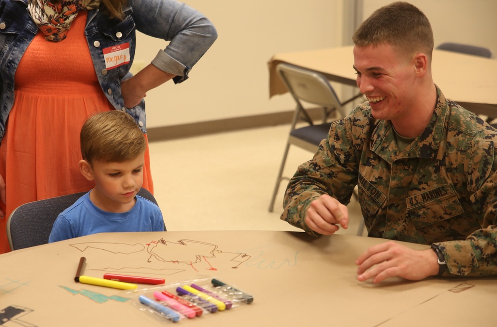 Spouses celebrate Marine Corps birthday together