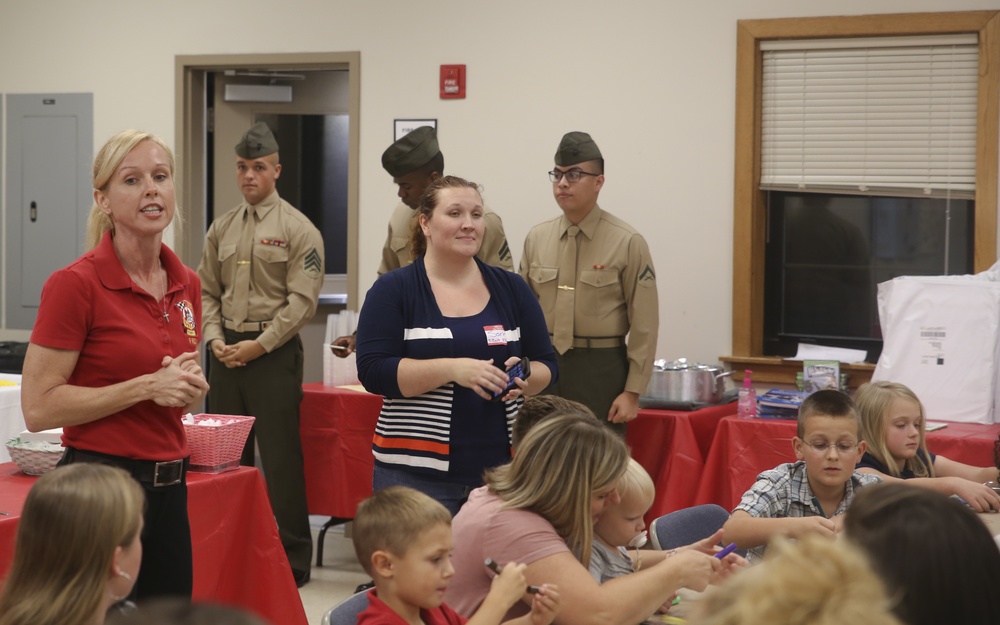 Spouses celebrate Marine Corps birthday together