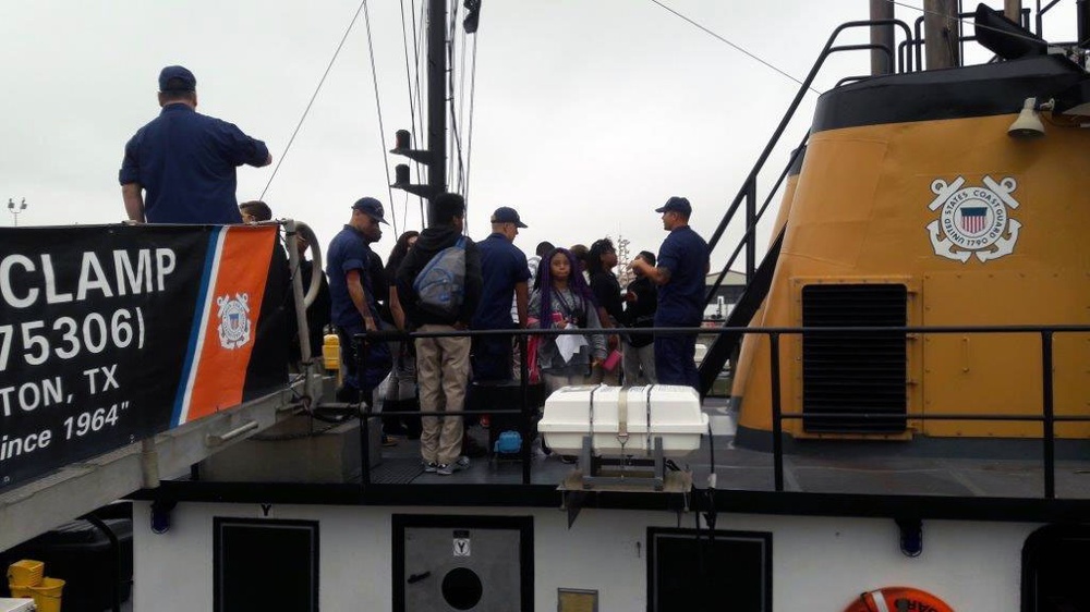 Coast Guard offers tours of SFO Galveston to local students