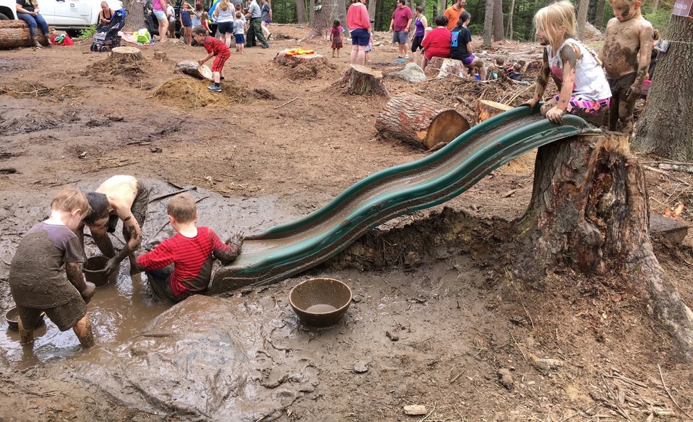 Gleefully West Hill Dam gets down and dirty celebrating 'International Mud Day'