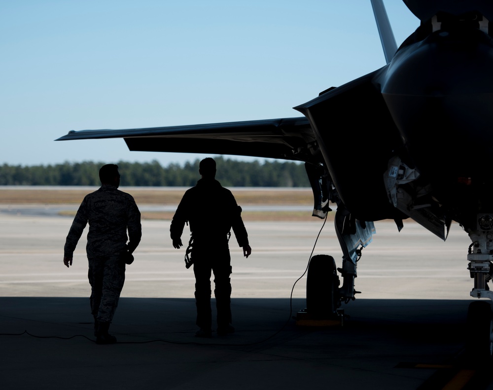 33 FW supports Checkered Flag from home