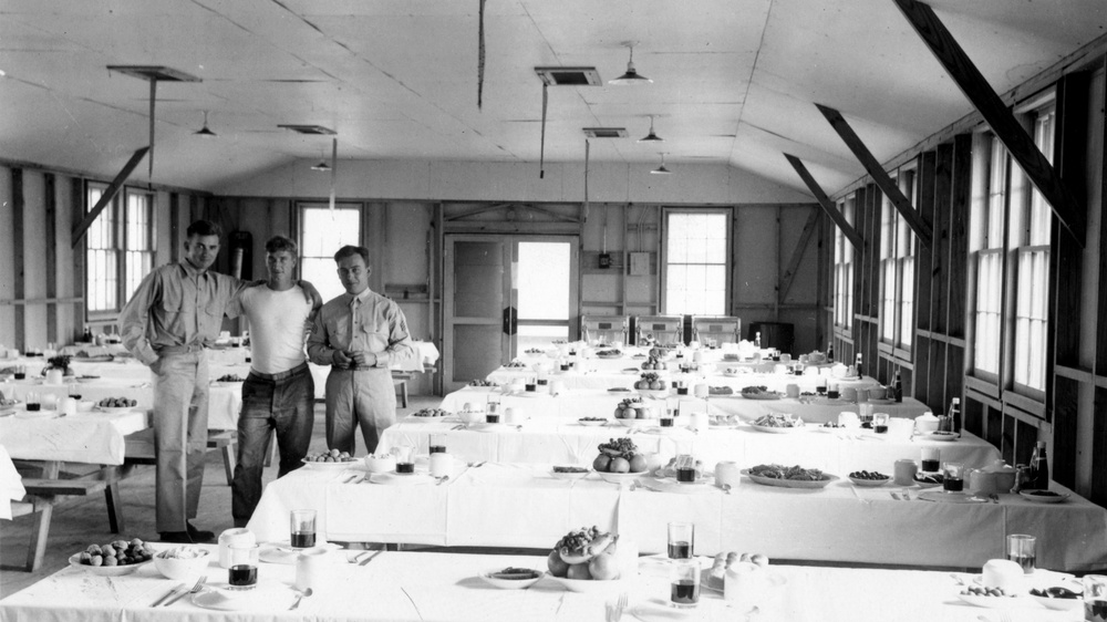 Thanksgiving Dinner 1937 at Camp McCoy