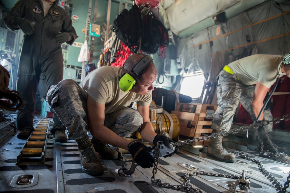 PRANG WC-130H picks up equipment
