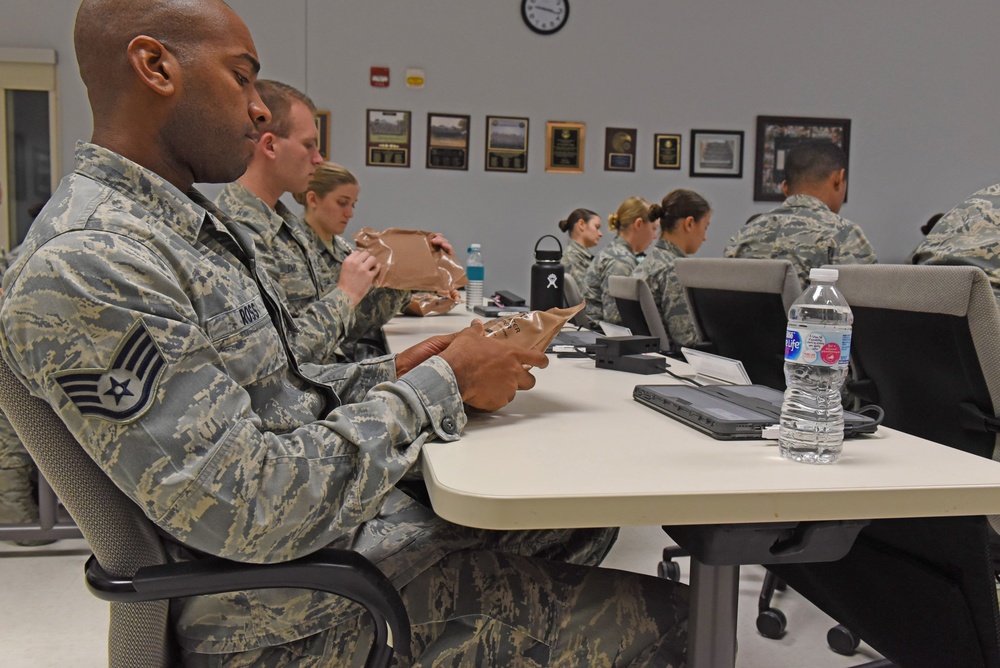 USAFSAM inspect Meals Ready-to-Eat