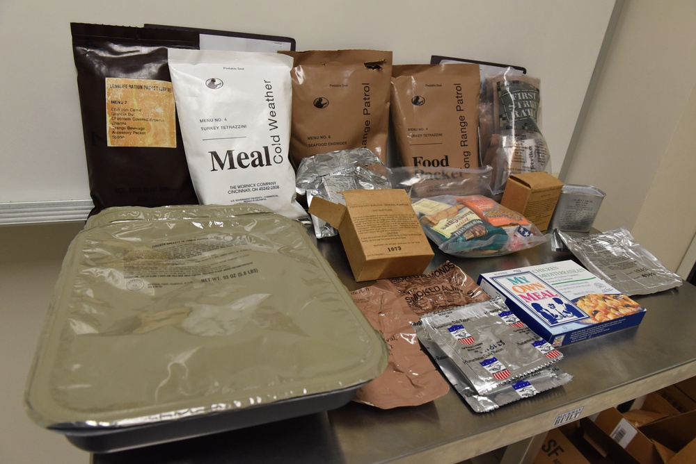 USAFSAM inspect Meals Ready-to-Eat