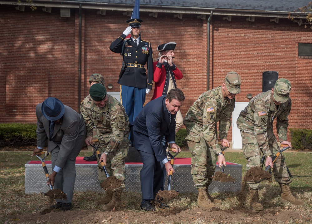 The Old Guard Monument Groundbreaking Ceremony 21 Nov., 2017