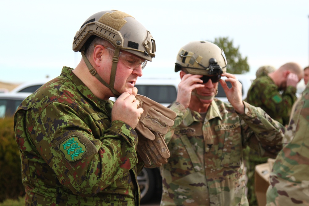 Estonian Chief of Defense visits 10th Special Forces Group (Airborne)