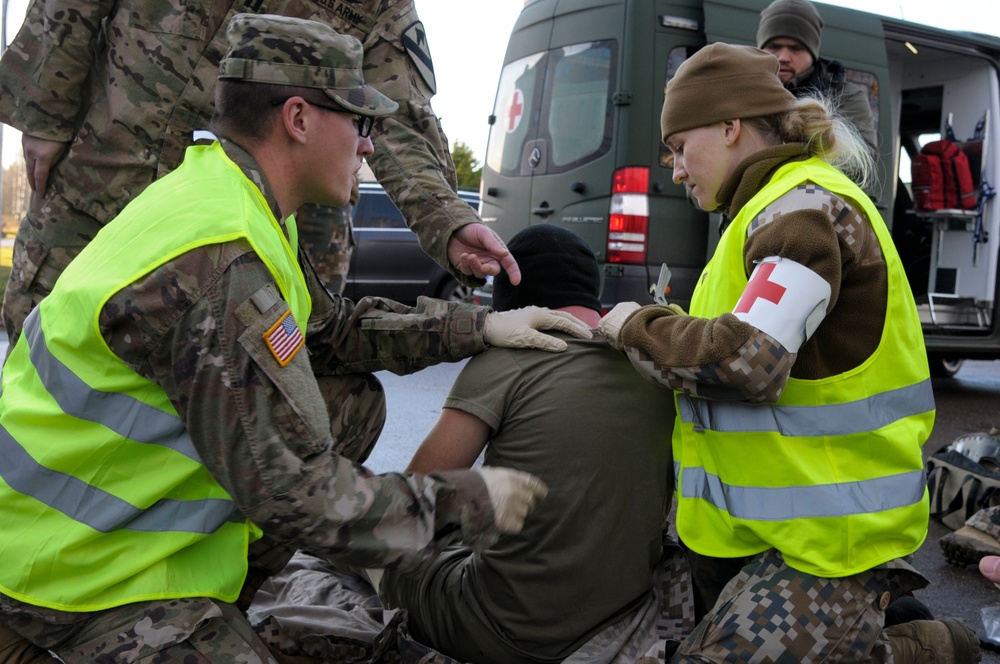 Emergency Response Exercises at Lielvarde Air Base, Latvia