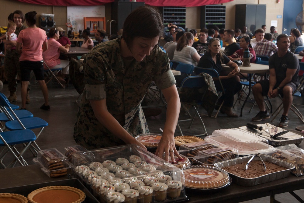 HQBN holds potluck for Marines, Sailors, and their families