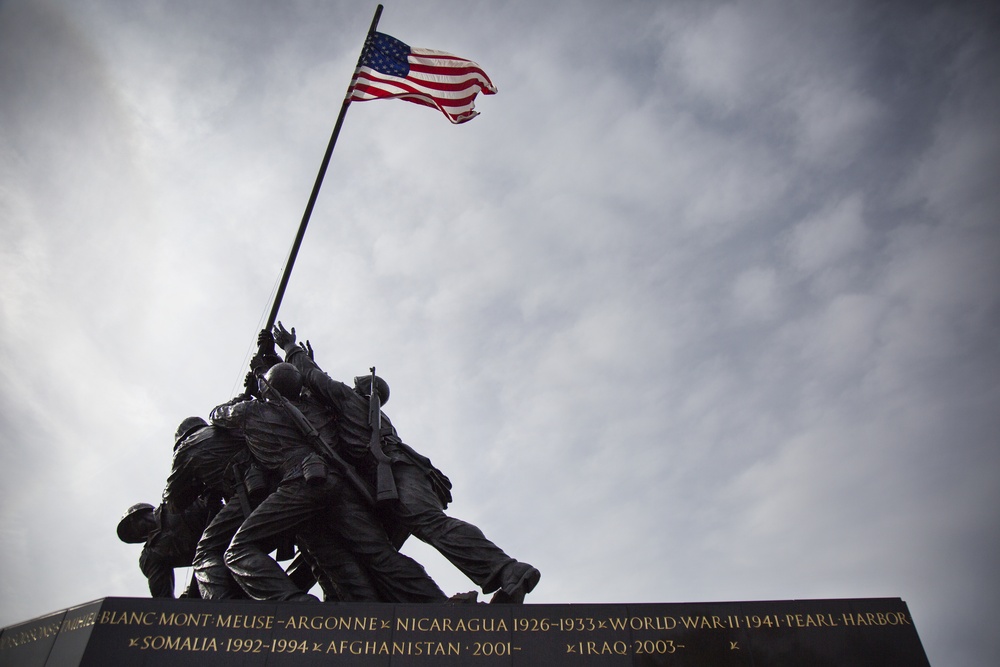 Marine Corps War Memorial Engraving Ceremony