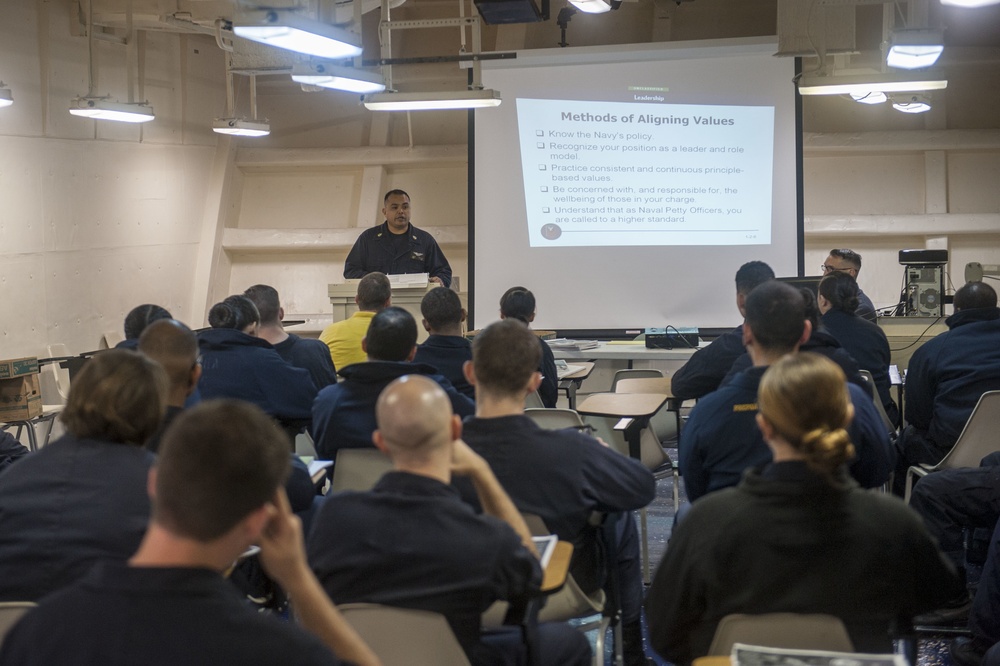 USS America Sailors attend leadership course