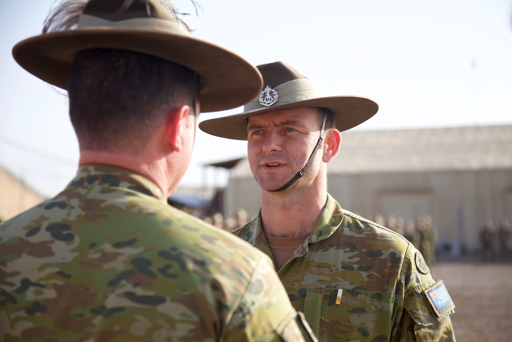 Australian Soldiers Deployed to Iraq Recognized by Commander