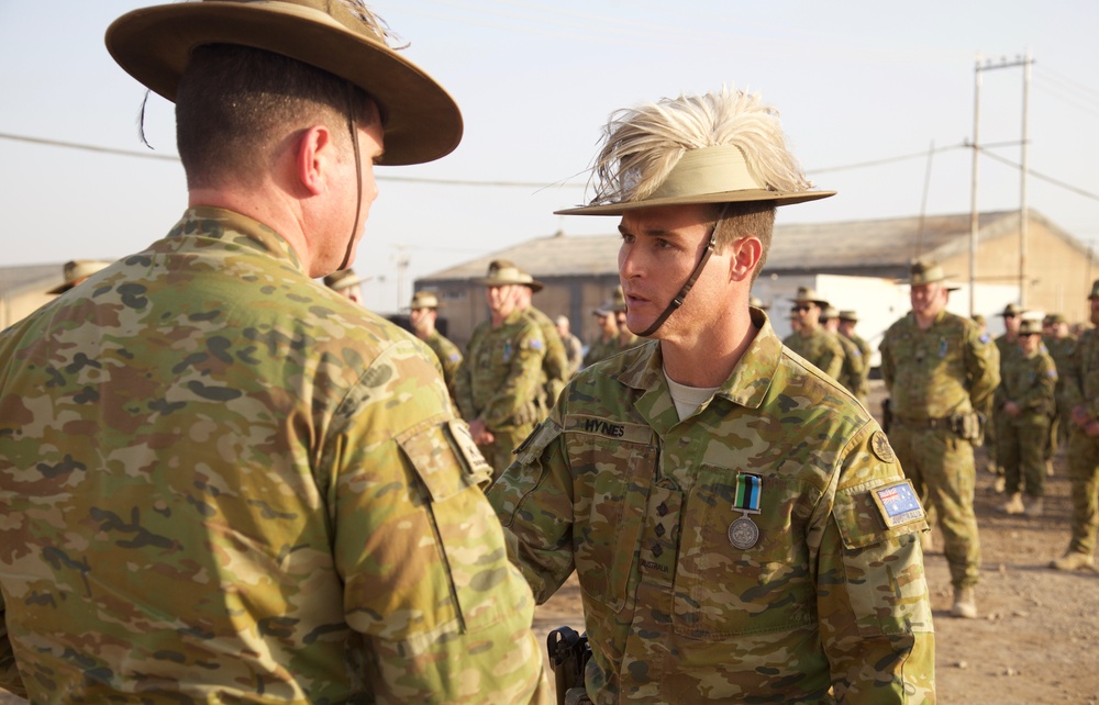 Australian Soldiers Deployed to Iraq Recognized by Commander