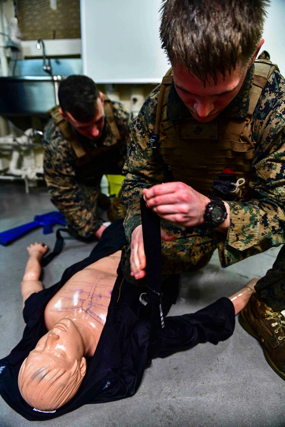 USS San Diego (LPD 22) Tactical Combat Casualty Care Course
