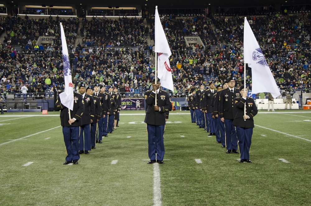 Washington National Guard support to Salute To Service Game