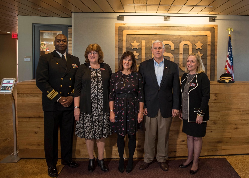 Vice President Pence Visits USO