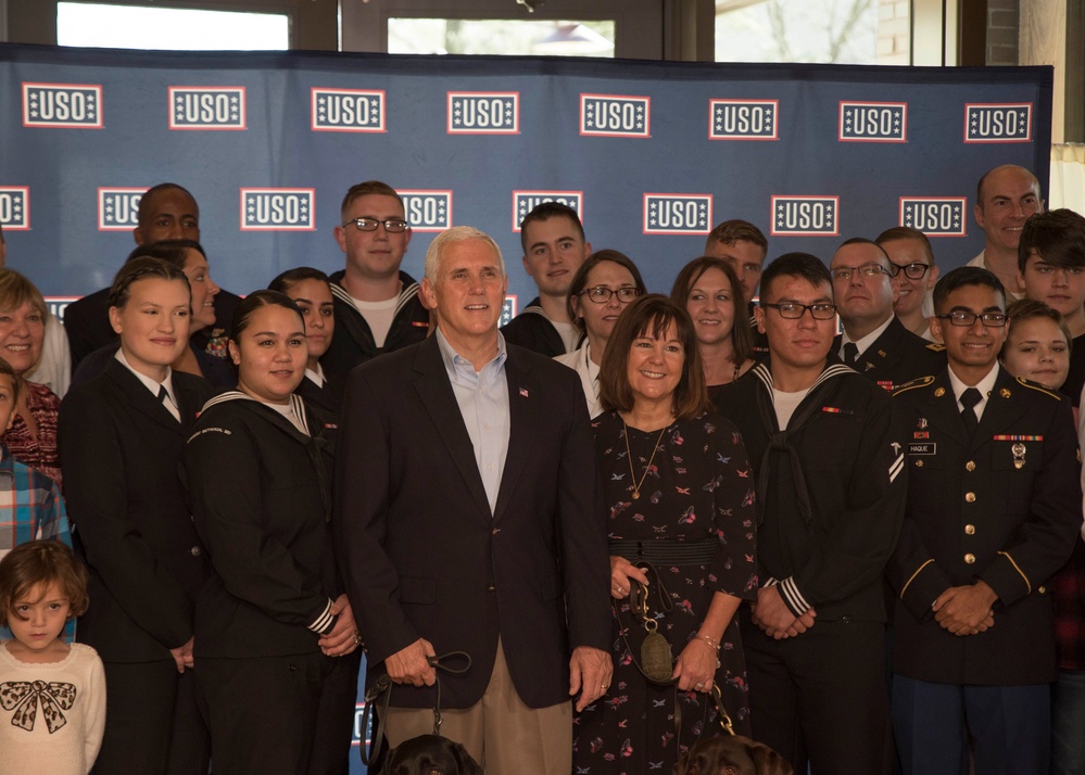 Vice President Pence Visits USO