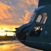 CH-47 Chinook Helicopters During Sunset