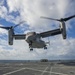 A U.S. Marine Corps MV-22 Osprey Lands On The S.S. Wright