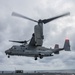 A U.S. Marine Corps MV-22 Osprey Lands On The S.S. Wright