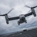 A U.S. Marine Corps MV-22 Osprey Lands On The S.S. Wright