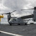 A U.S. Marine Corps MV-22 Osprey Lands On The S.S. Wright