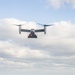 A U.S. Marine Corps MV-22 Osprey Lands On The S.S. Wright