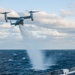 A U.S. Marine Corps MV-22 Osprey Lands On The S.S. Wright