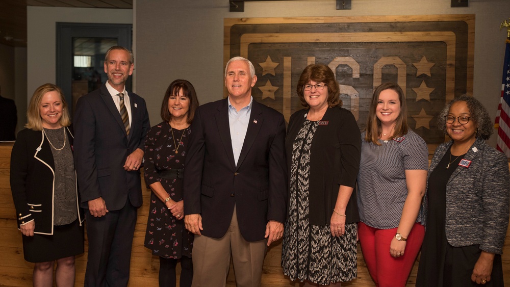 Vice President Pence Visits USO