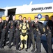 Washington Redskins jump with the Golden Knights