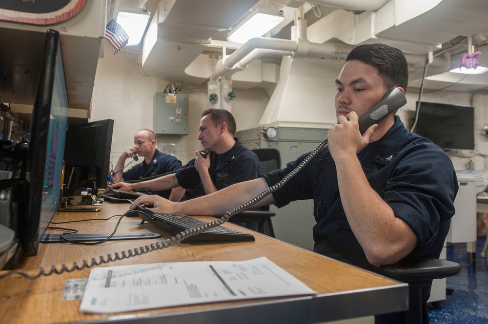 USS America Sailors process purchase requests