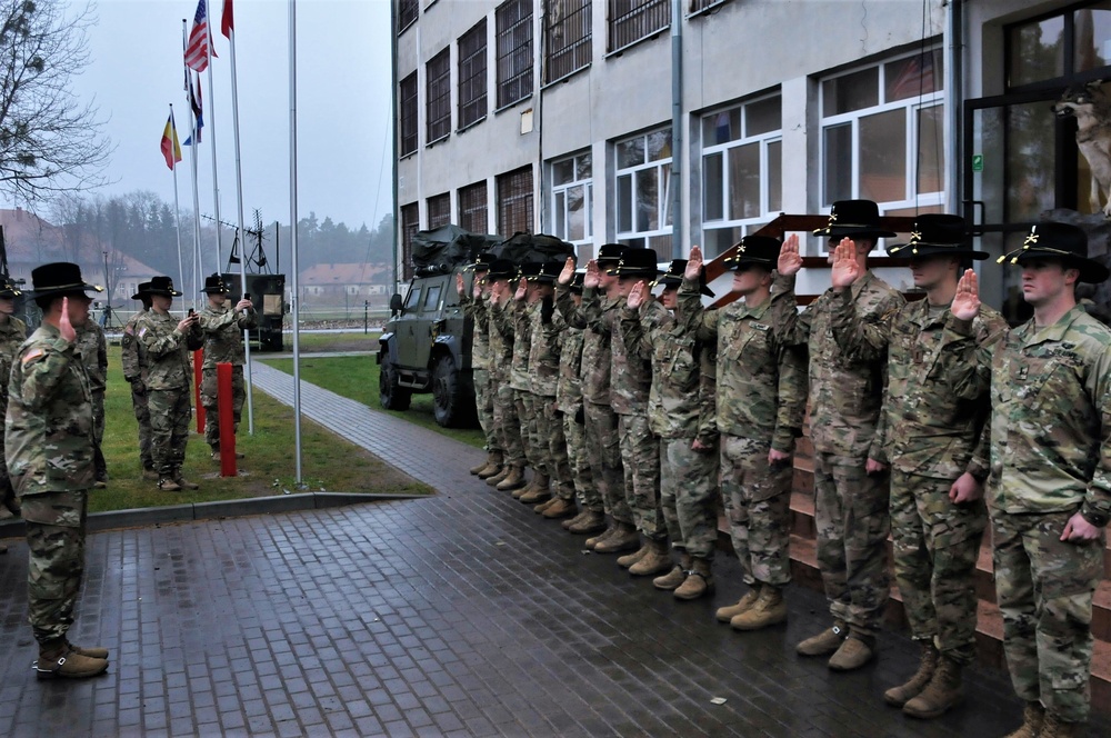 Battle Group Poland promotion ceremony