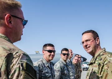 Chief of the National Guard Bureau checks in with Guardsmen deployed to Qatar