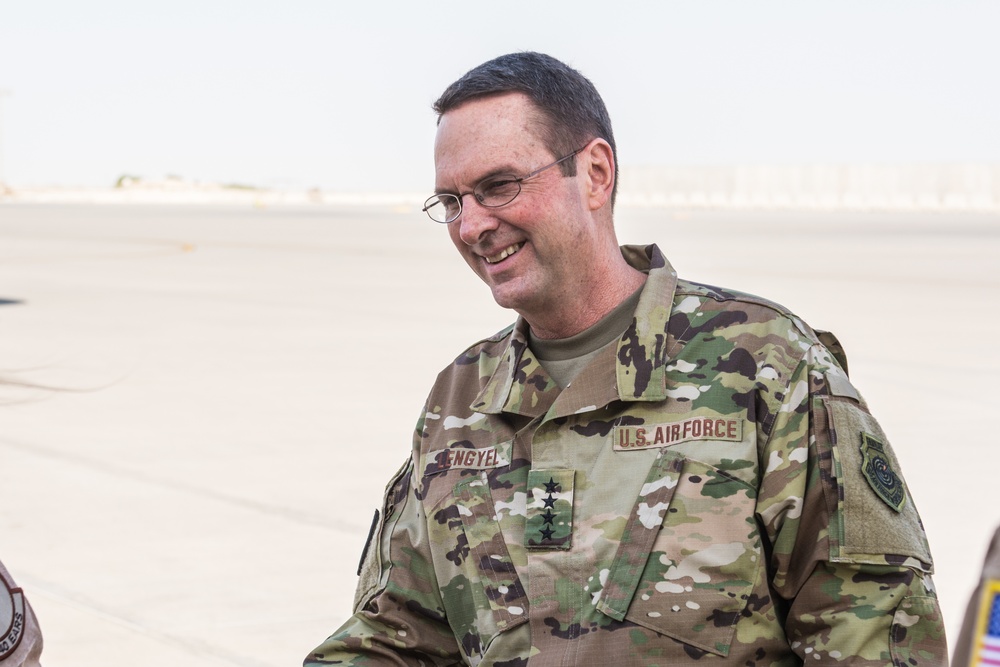 Chief of National Guard Bureau visits deployed Guardsmen in Qatar