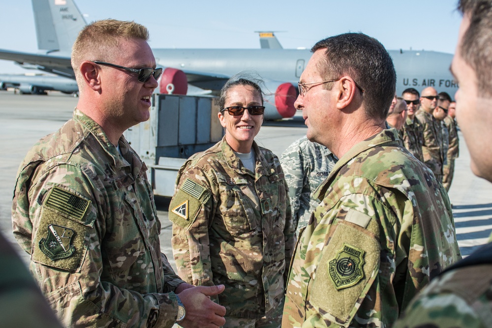 Chief of National Guard Bureau visits deployed Guardsmen in Qatar