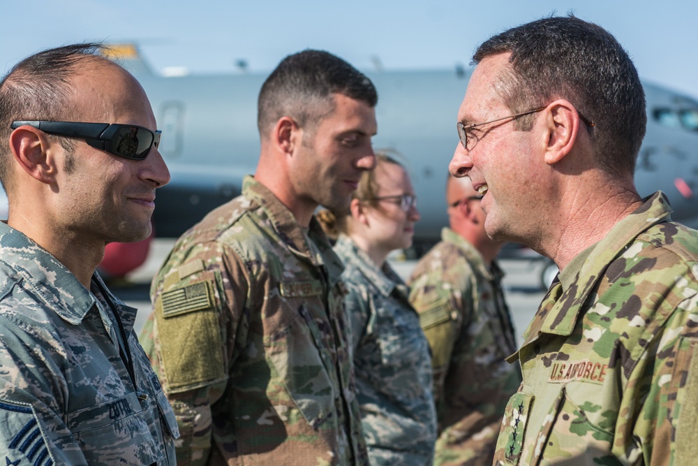 Chief of National Guard Bureau visits deployed Guardsmen in Qatar