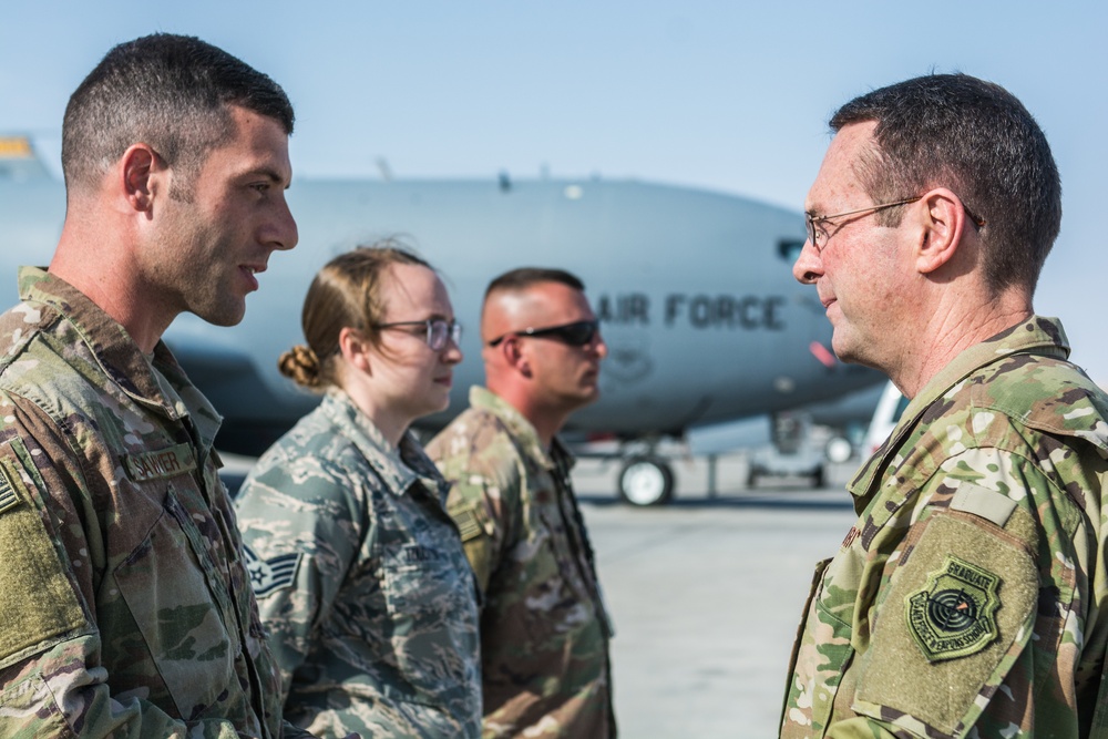 Chief of National Guard Bureau visits deployed Guardsmen in Qatar