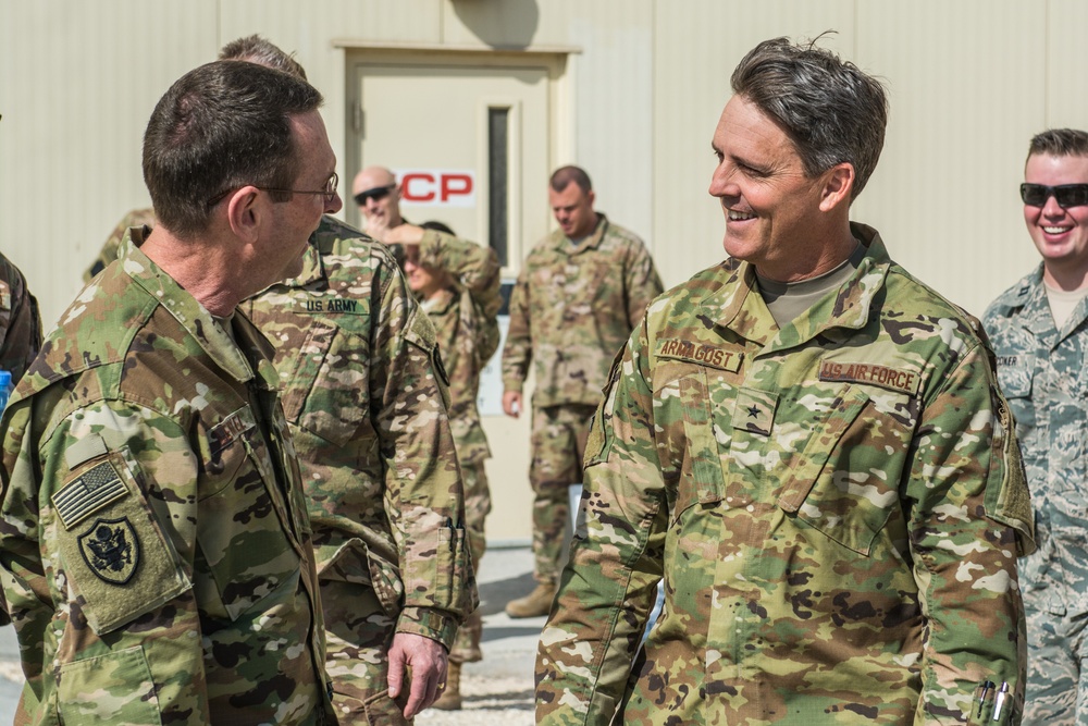 Chief of National Guard Bureau visits deployed Guardsmen in Qatar