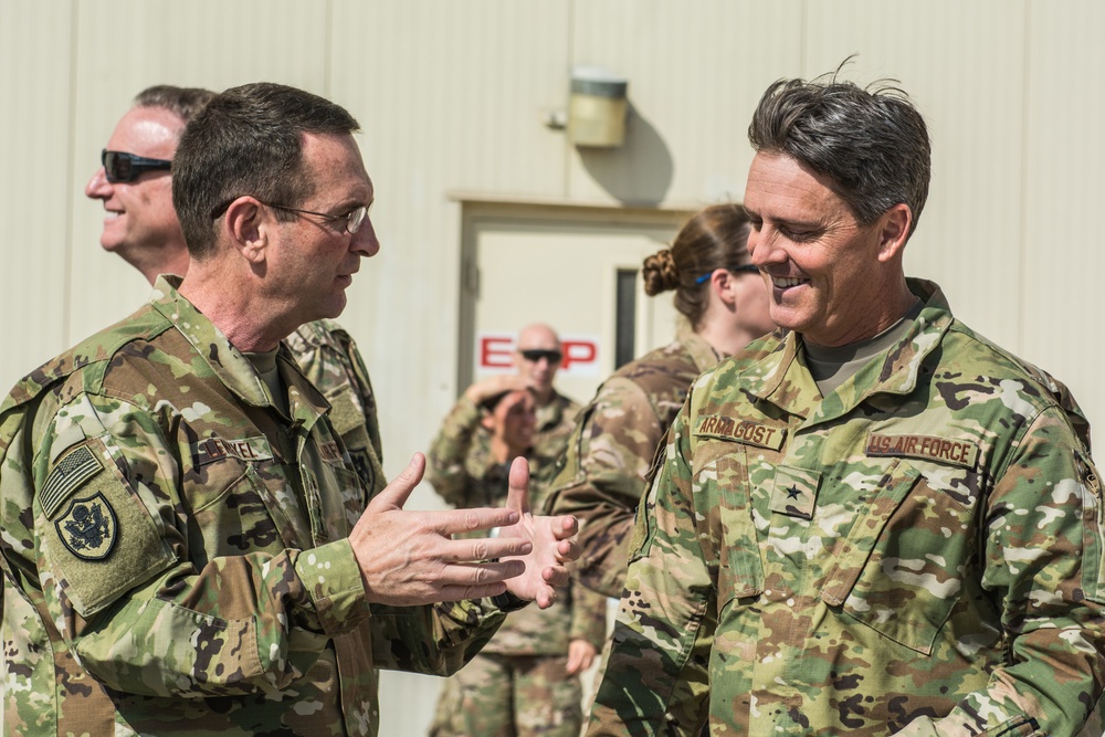 Chief of National Guard Bureau visits deployed Guardsmen in Qatar