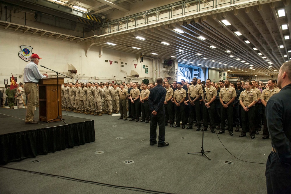SECNAV visits America