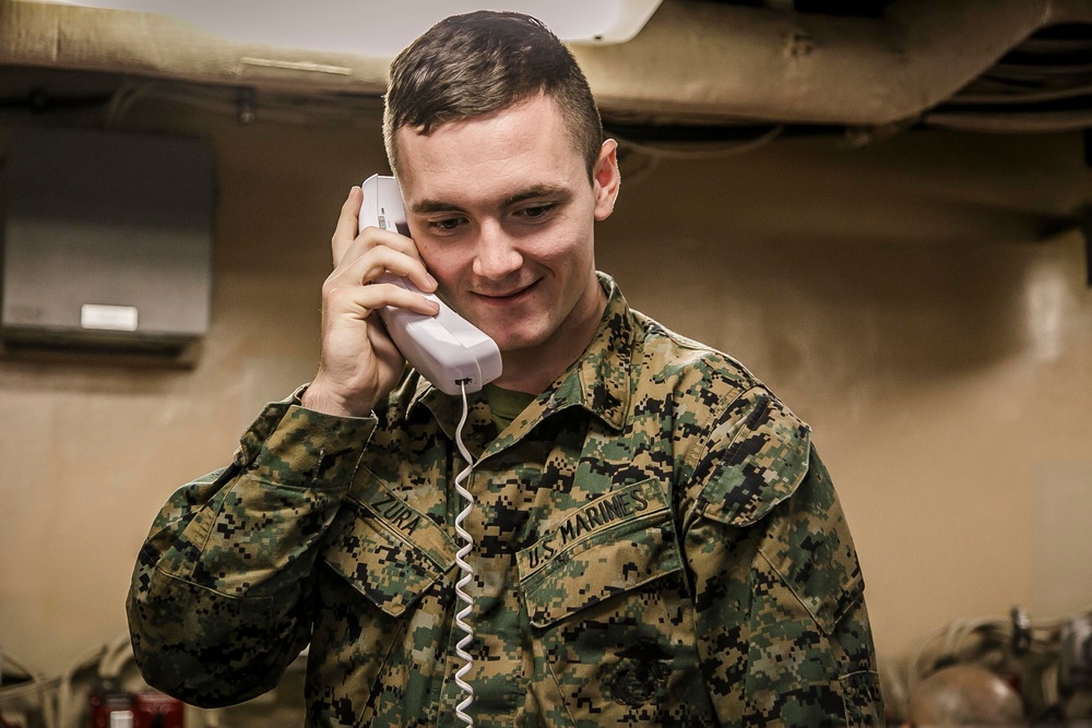 Navy-Marine Corps Team Celebrates Thanksgiving Aboard USS Oak Hill