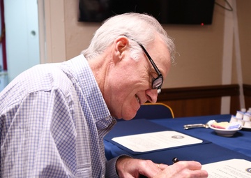 SECNAV visits Deployed Hopper Crew on Thanksgiving