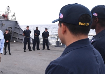 SECNAV visits Deployed Hopper Crew on Thanksgiving