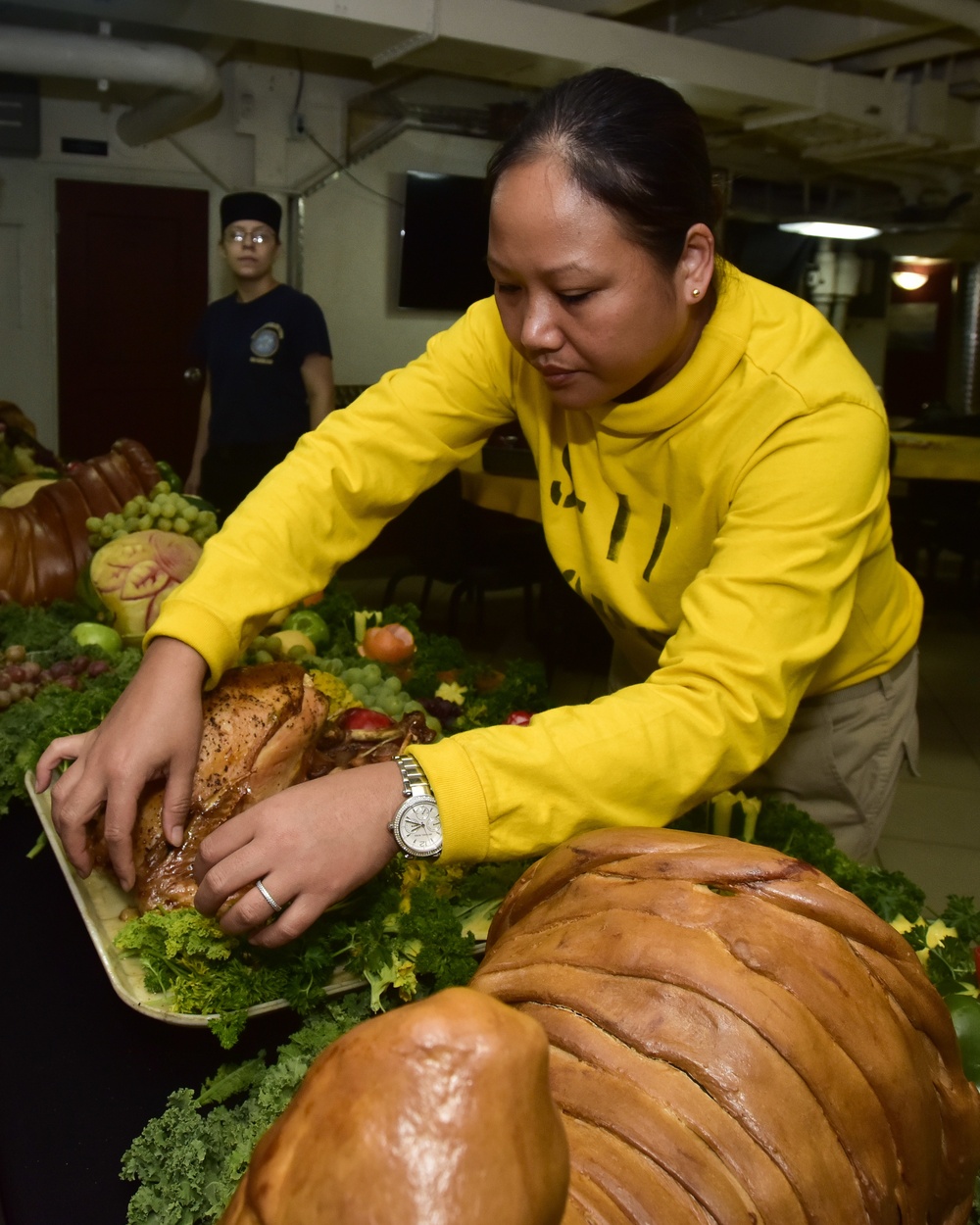 Nimitz Sailors Celebrate Thanksgiving