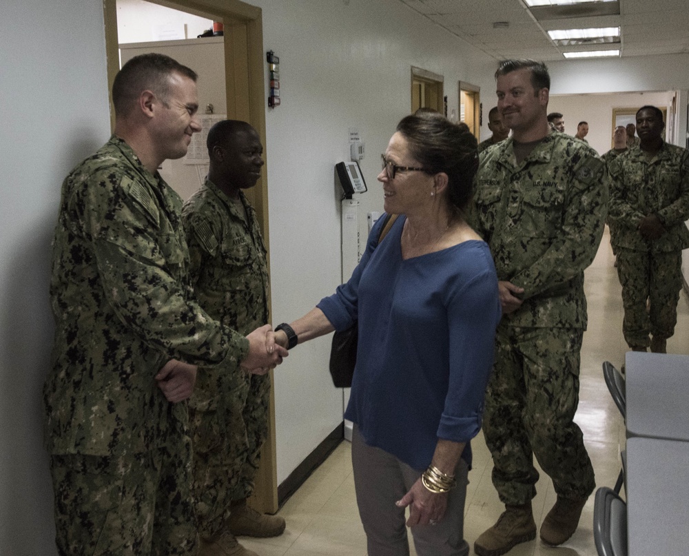 Secretary of the Navy, wife, visit Camp Lemonnier