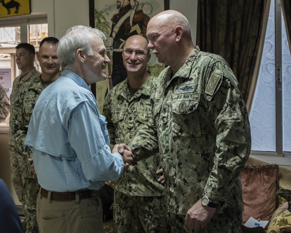 Secretary of the Navy, wife visit Camp Lemonnier