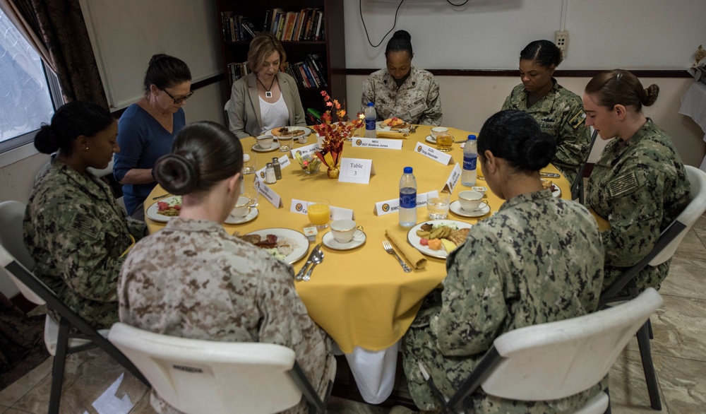 Secretary of the Navy, wife visit Camp Lemonnier