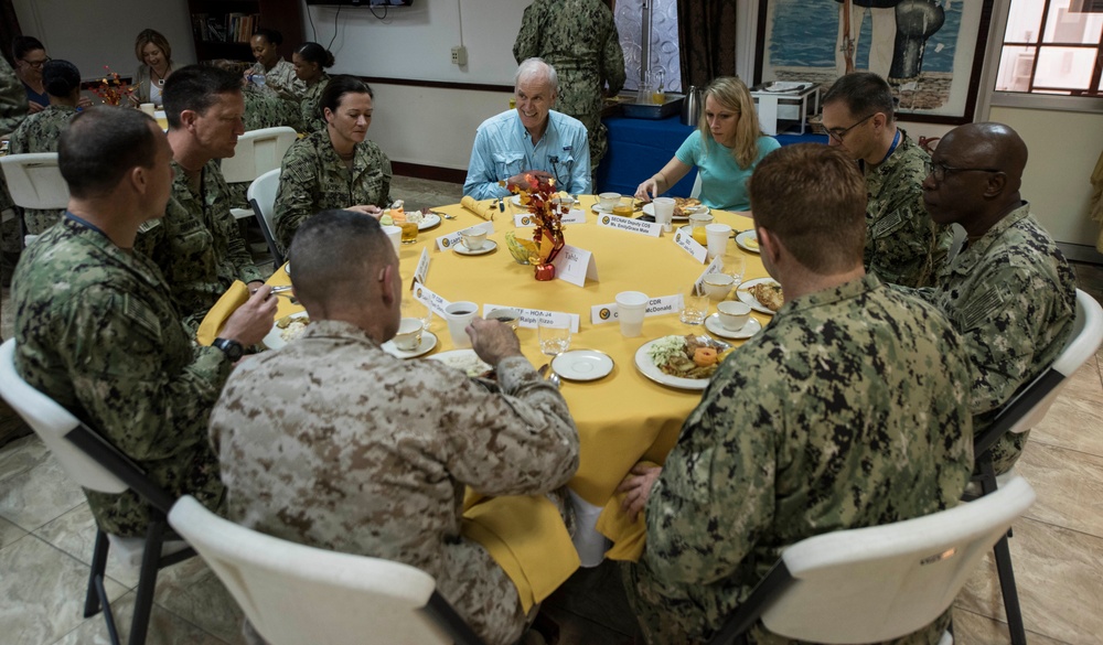 Secretary of the Navy, wife visit Camp Lemonnier