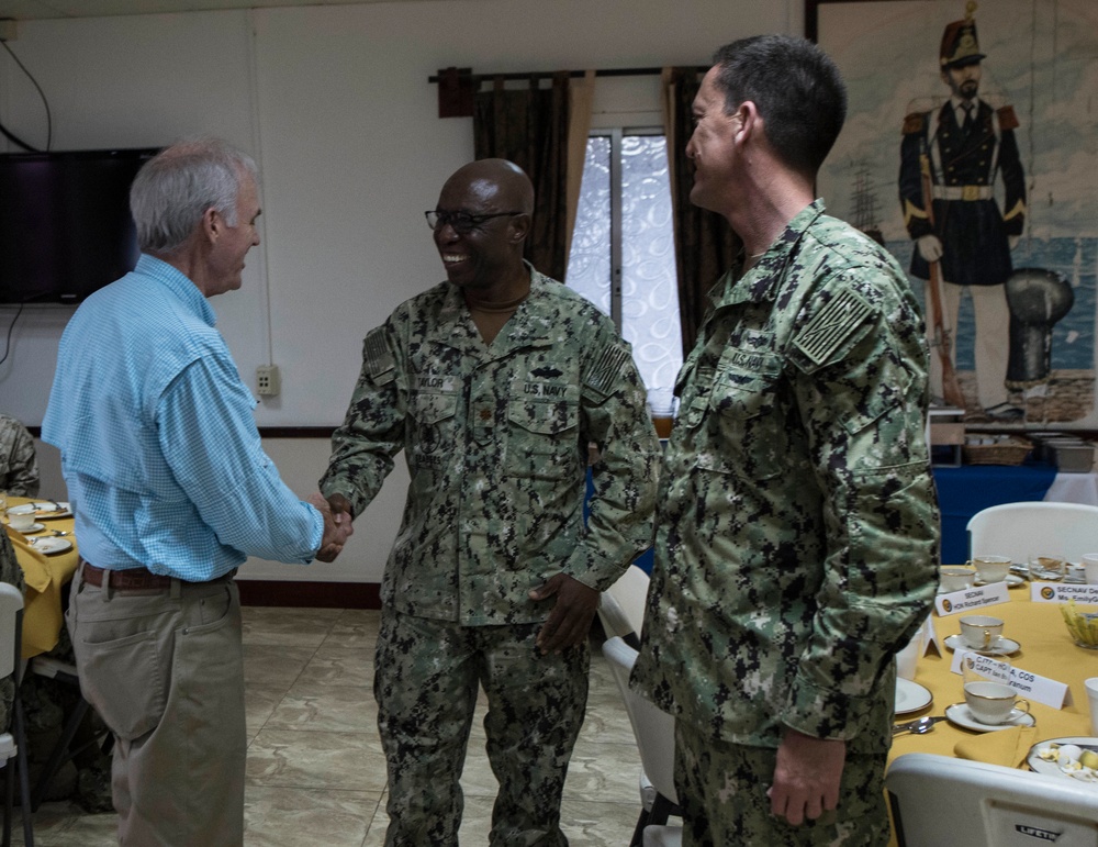 Secretary of the Navy, wife visit Camp Lemonnier