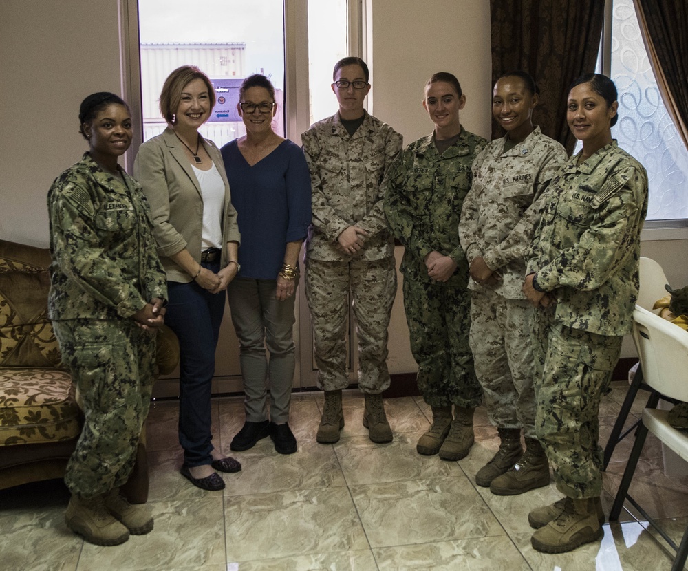 Secretary of the Navy, wife visit Camp Lemonnier